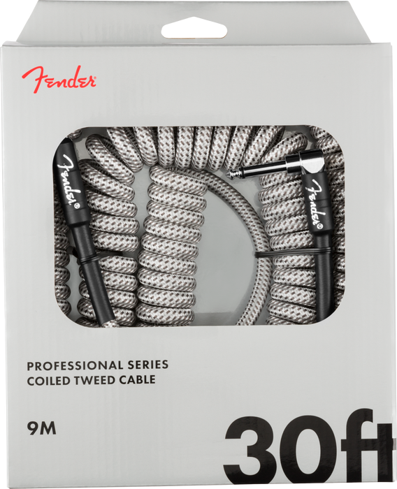 PROFESSIONAL SERIES TWEED COIL CABLES COLOR BLANCO TWEED FENDER